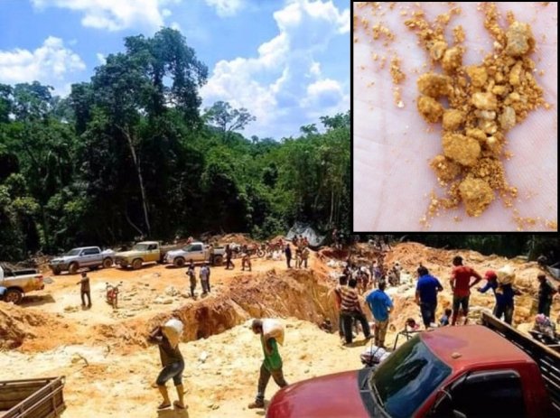 Ouro no Mato Grosso , cidade de Colniza 40 mil habitantes acha ouro a